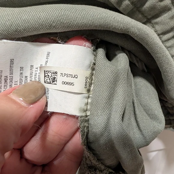 American Eagle Olive Green Shirt - Picture 5 of 5